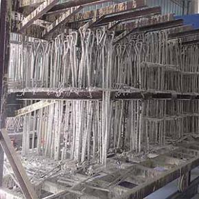 stripping powder coating from hangers 